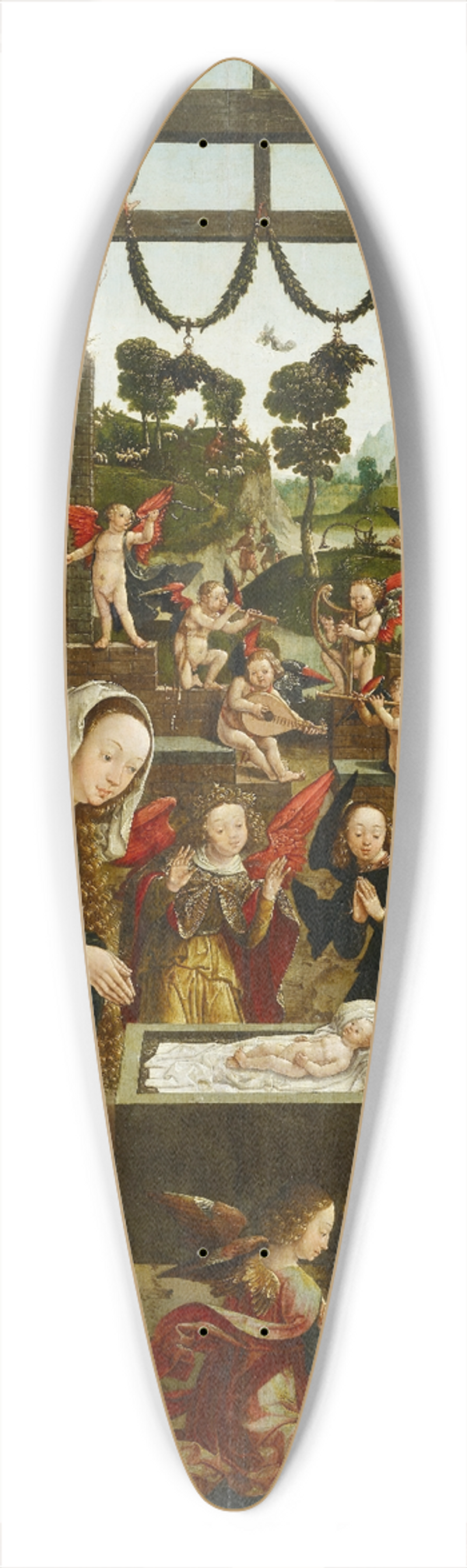Jacob Cornelisz. van Oostsanen - Nativity 39.3 inch art pintail longboard deck