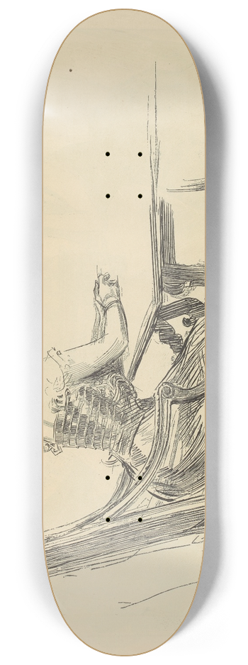 Charles Dana Gibson - Untitled 8.25 inch art skate deck