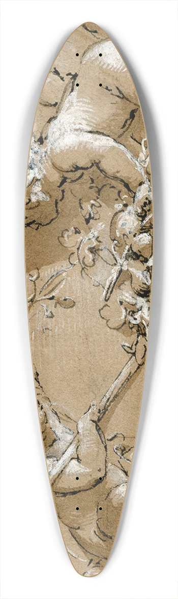 Jacob de Wit - Allegory of the harvest 39.3 inch art pintail longboard deck