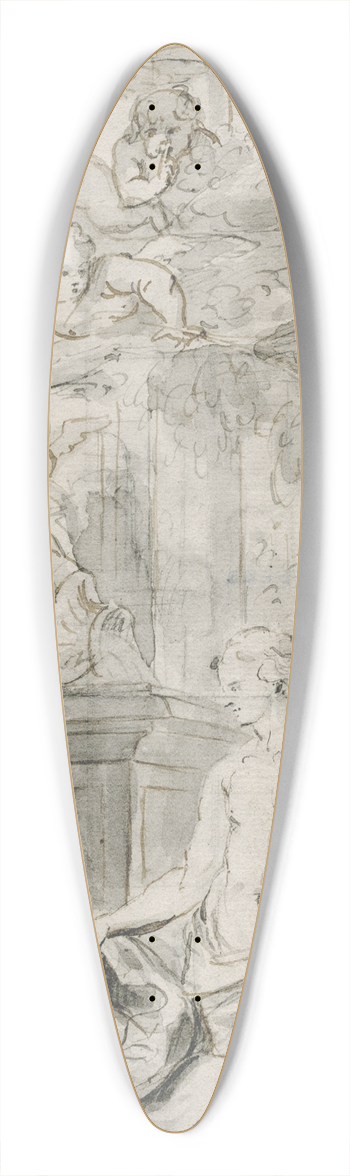 Jacob de Wit - Apollo verschijnt als herder voor Isse 39.3 inch art pintail longboard deck