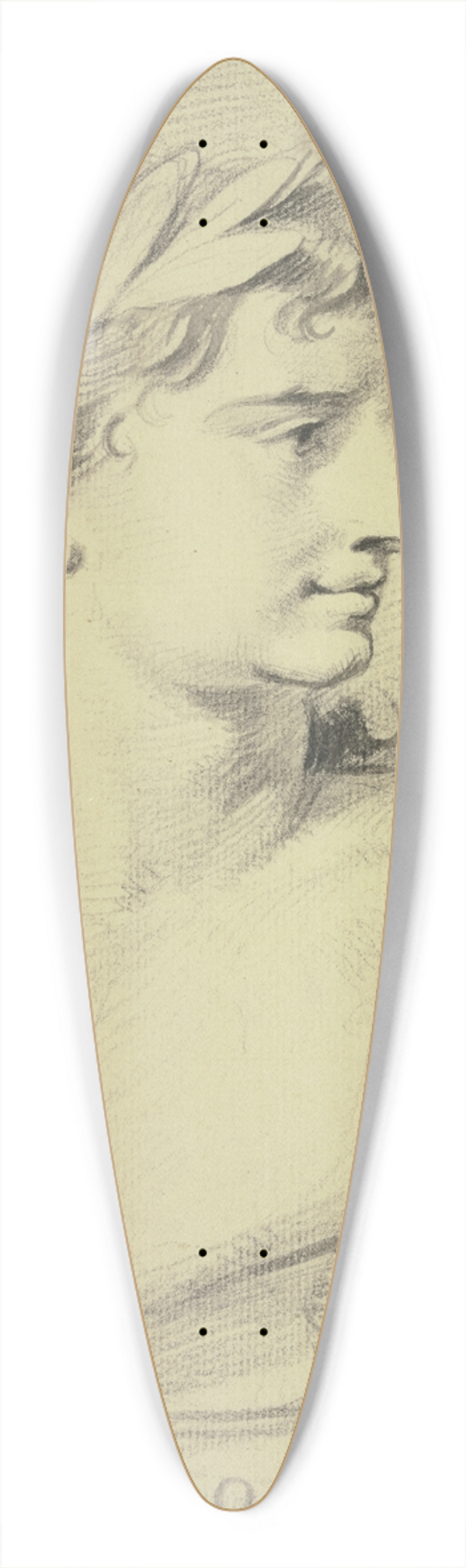 Jacob de Wit - Bust of Apollo 39.3 inch art pintail longboard deck