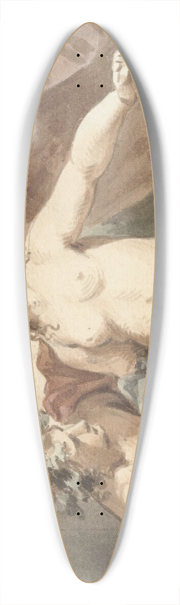 Jacob de Wit - Ceres, Venus, Bacchus en slapende Amor 39.3 inch art pintail longboard deck