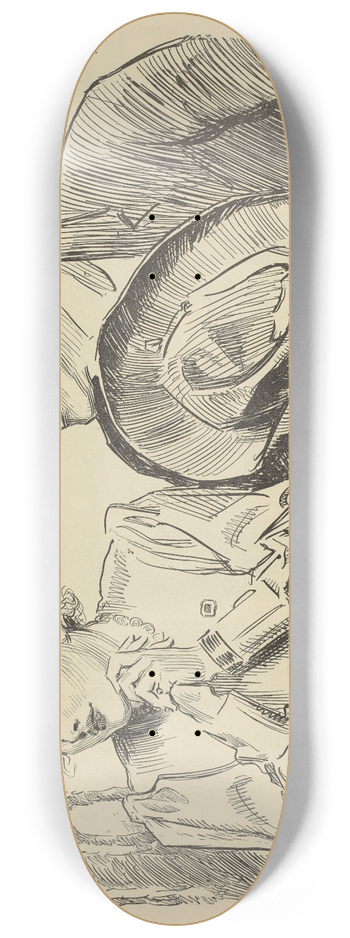 Charles Dana Gibson - Vacation time 8.25 inch art skate deck