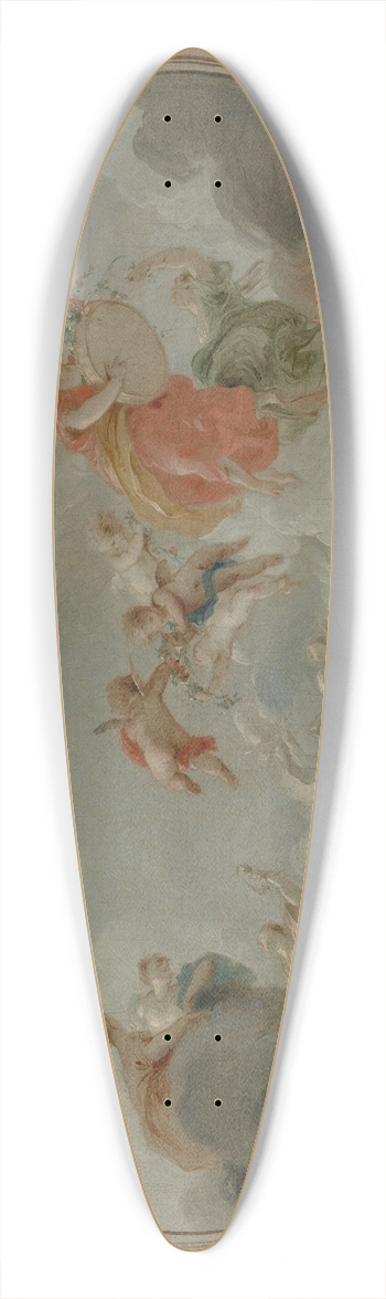 Jacob de Wit - Flora and Zephyr 39.3 inch art pintail longboard deck