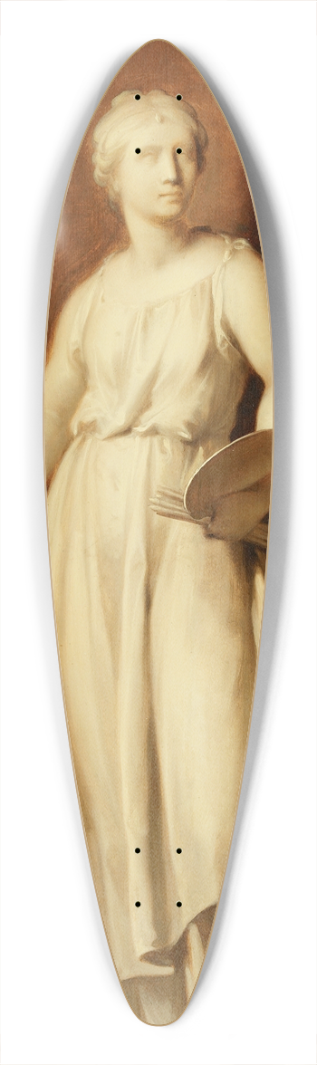 Jacob de Wit - Pictura, allegory of painting 39.3 inch art pintail longboard deck