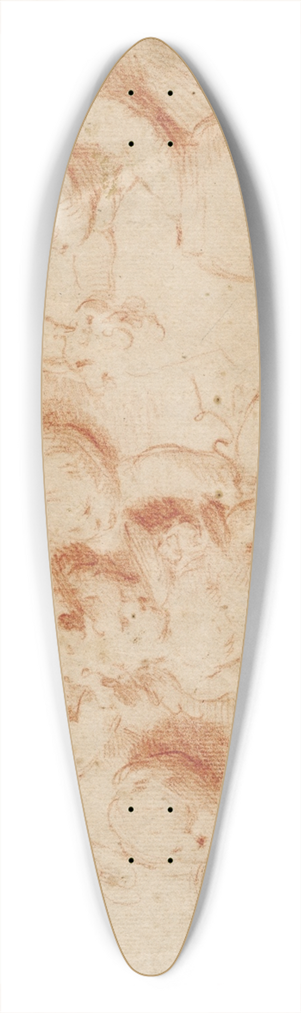 Jacob de Wit - Putti in Bacchisch tafereel 39.3 inch art pintail longboard deck