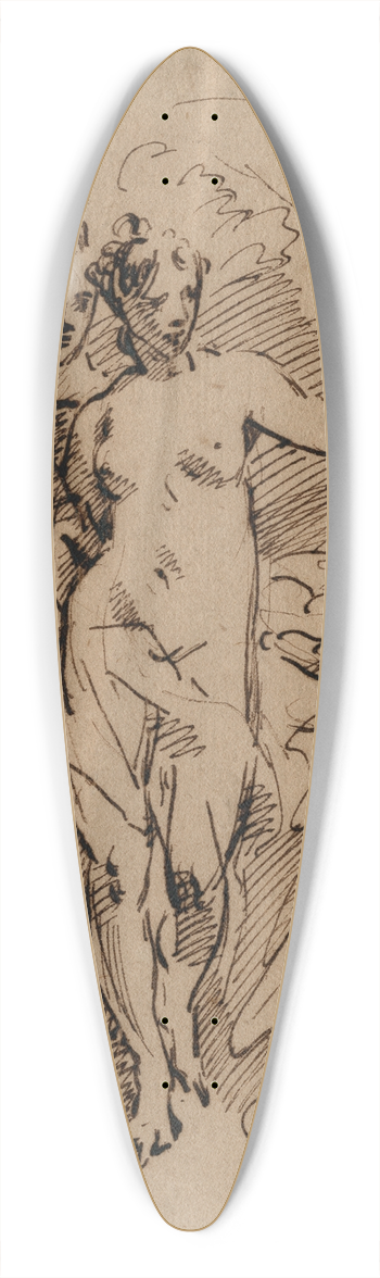 Jacob de Wit - Venus bij de dode Adonis 39.3 inch art pintail longboard deck