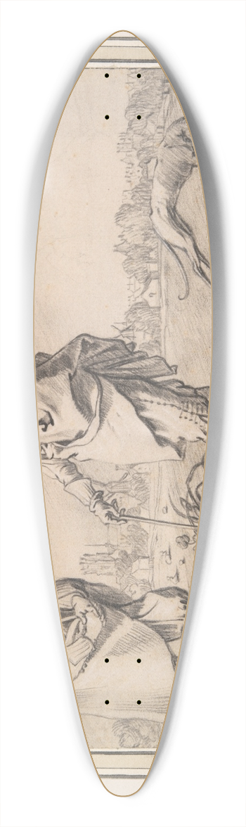 Jacob Gerritsz Cuyp - Portrait of two gentlemen fromDordrecht 39.3 inch art pintail longboard deck