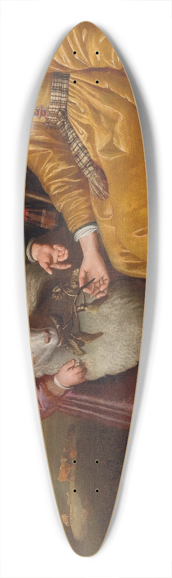 Jacob Gerritsz Cuyp - Three Children With A Goat And A Dog In A Landscape 39.3 inch art pintail longboard deck