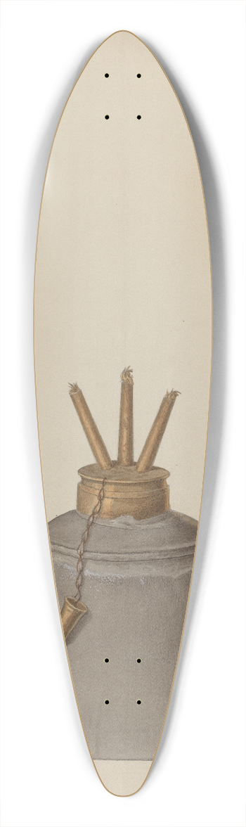 Jacob Gielens - Camphene Lamp 39.3 inch art pintail longboard deck