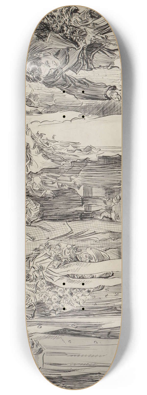 Charles Dana Gibson - When My Ship Comes In 8.25 inch art skate deck