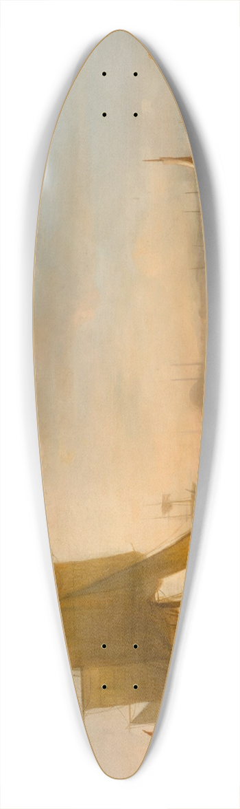 Jacob Jacobs - On the Bosphorus, Istanbul 39.3 inch art pintail longboard deck