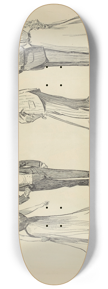 Charles Dana Gibson - Where ignorance, etc 8.25 inch art skate deck