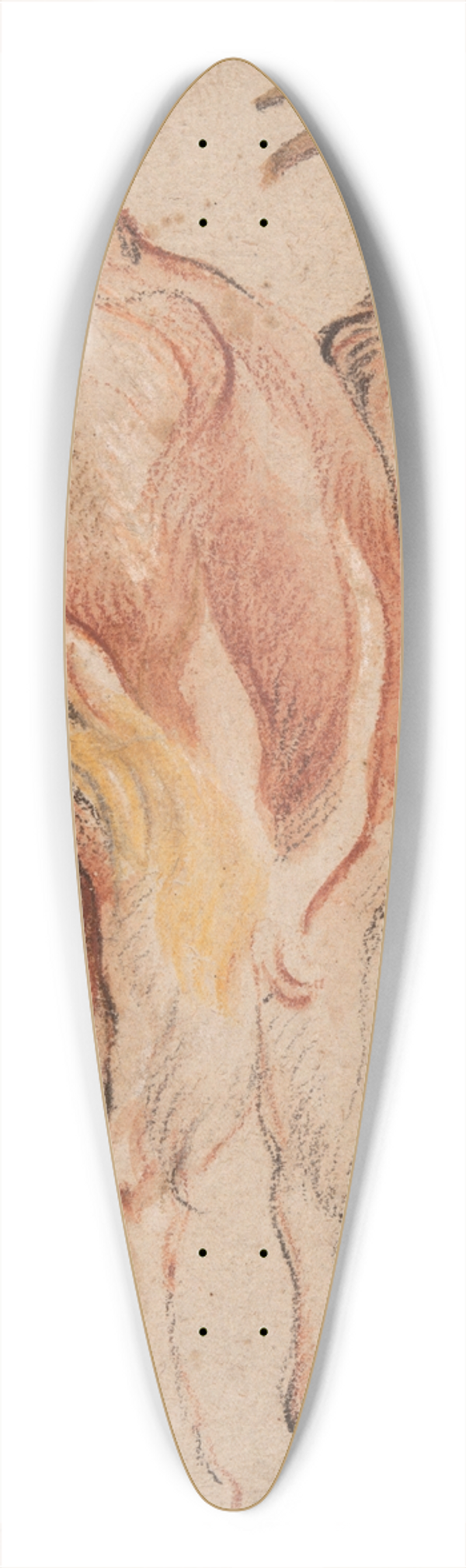 Jacob Jordaens - Goat 39.3 inch art pintail longboard deck