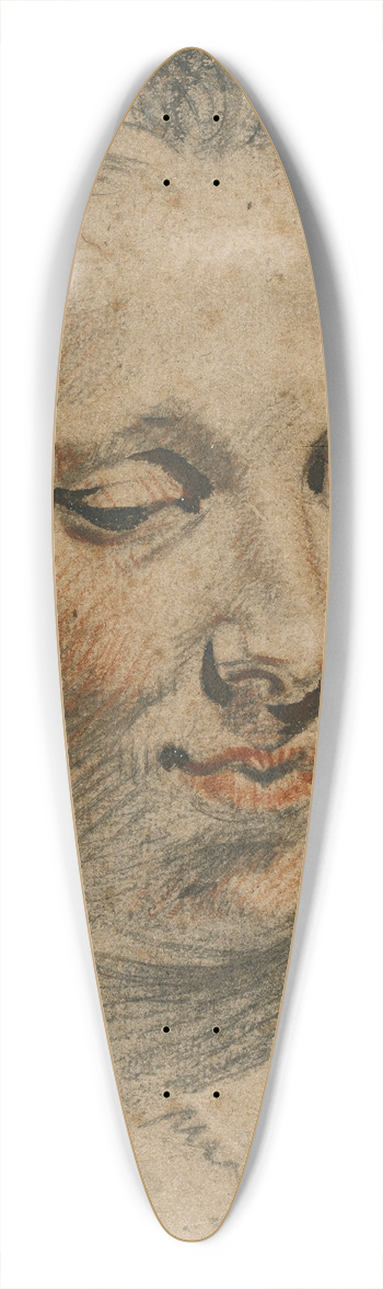 Jacob Jordaens - Head of a Woman 39.3 inch art pintail longboard deck