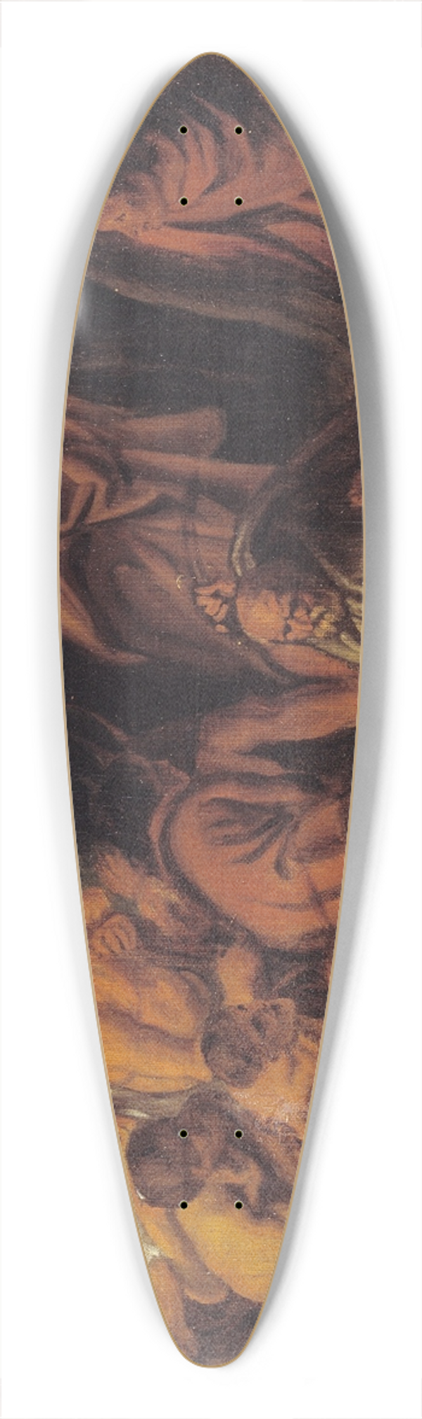 Jacob Jordaens - The Betrayal and Arrest of Christ in Gethsemane 39.3 inch art pintail longboard deck