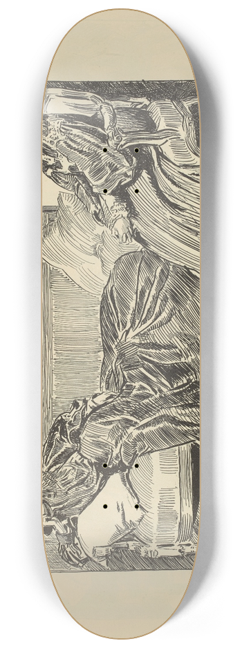 Charles Dana Gibson - Without Reserve 8.25 inch art skate deck
