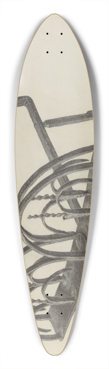 Jacob Lipkin - Toast Rack 39.3 inch art pintail longboard deck