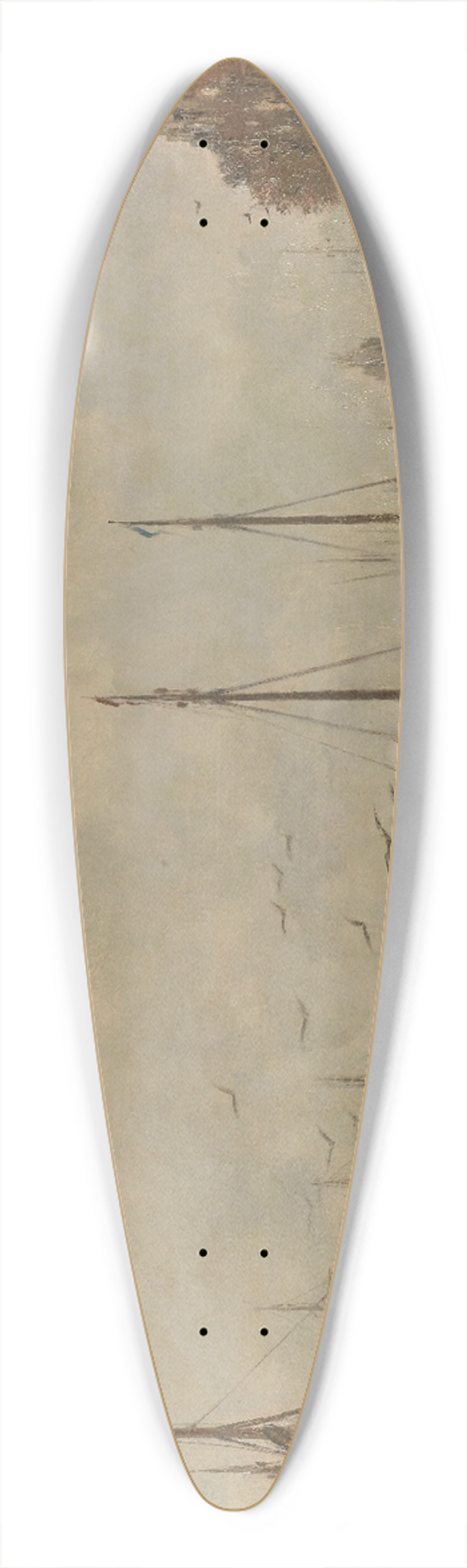 Jacob Maris - Cityscape 39.3 inch art pintail longboard deck