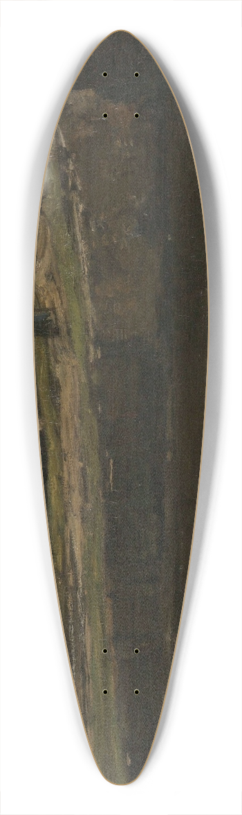 Jacob Maris - The Truncated Windmill 39.3 inch art pintail longboard deck