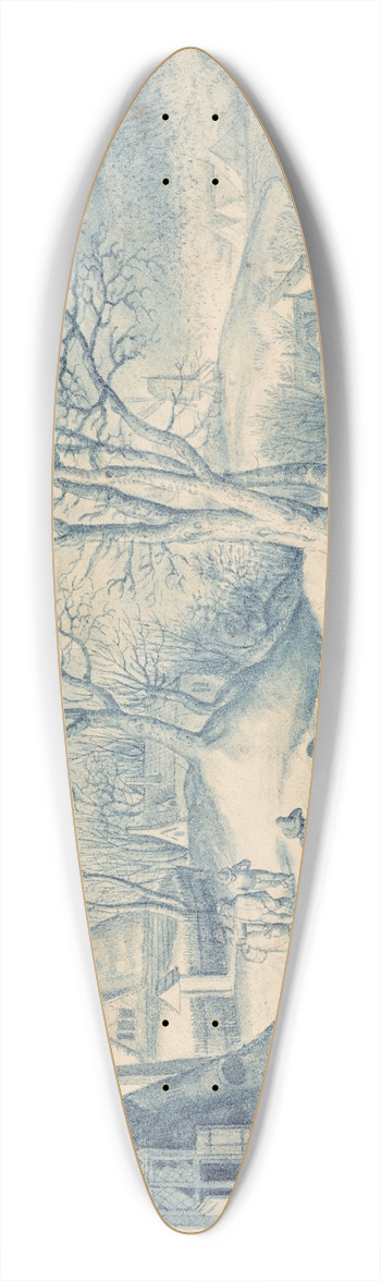Jacob Savery the Elder - March 39.3 inch art pintail longboard deck
