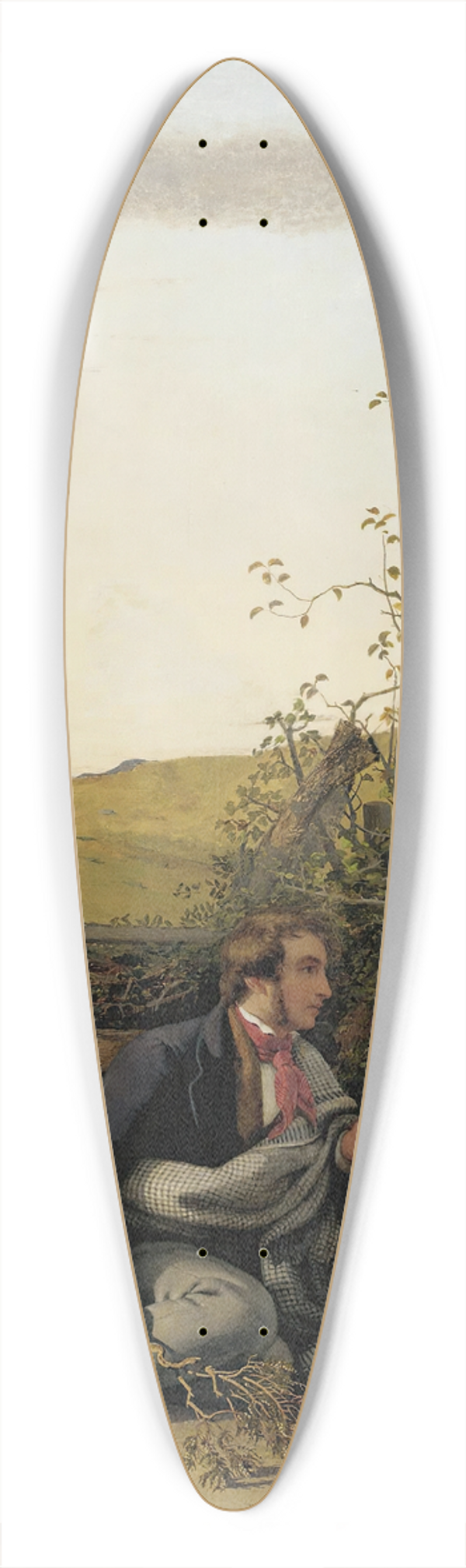 Jacob Thompson - The Course Of True Love Never Did Run Smooth 39.3 inch art pintail longboard deck