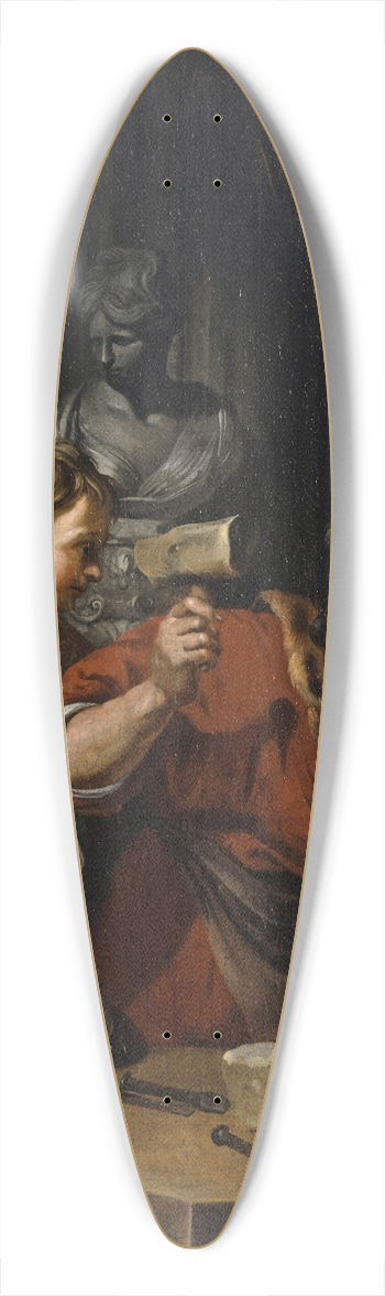 Jacob Toorenvliet - A Sculptors Studio 39.3 inch art pintail longboard deck