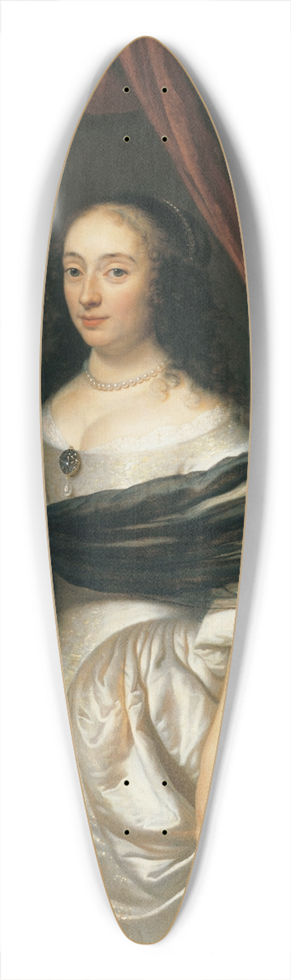 Jacob Van Loo - Portrait of the Countess of Goldstein 39.3 inch art pintail longboard deck