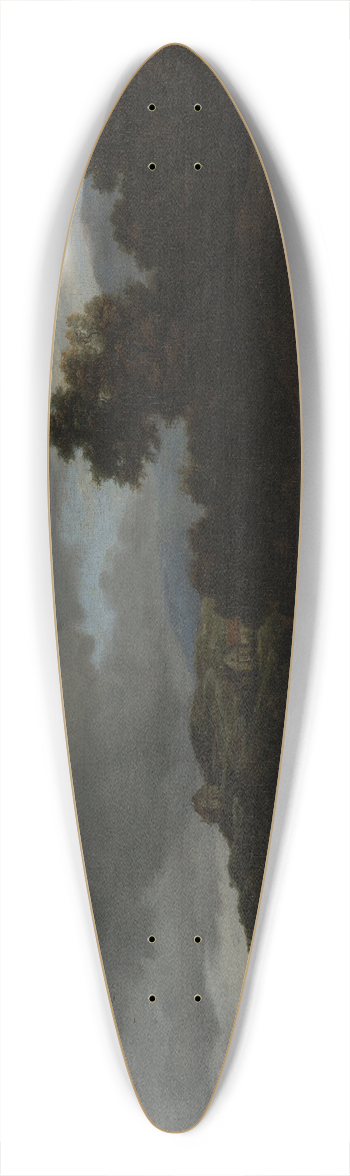 Jacob van Ruisdael - Landscape with Cascade 39.3 inch art pintail longboard deck