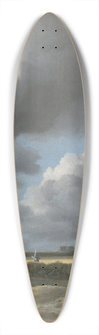 Jacob van Ruisdael - View of Alkmaar 39.3 inch art pintail longboard deck
