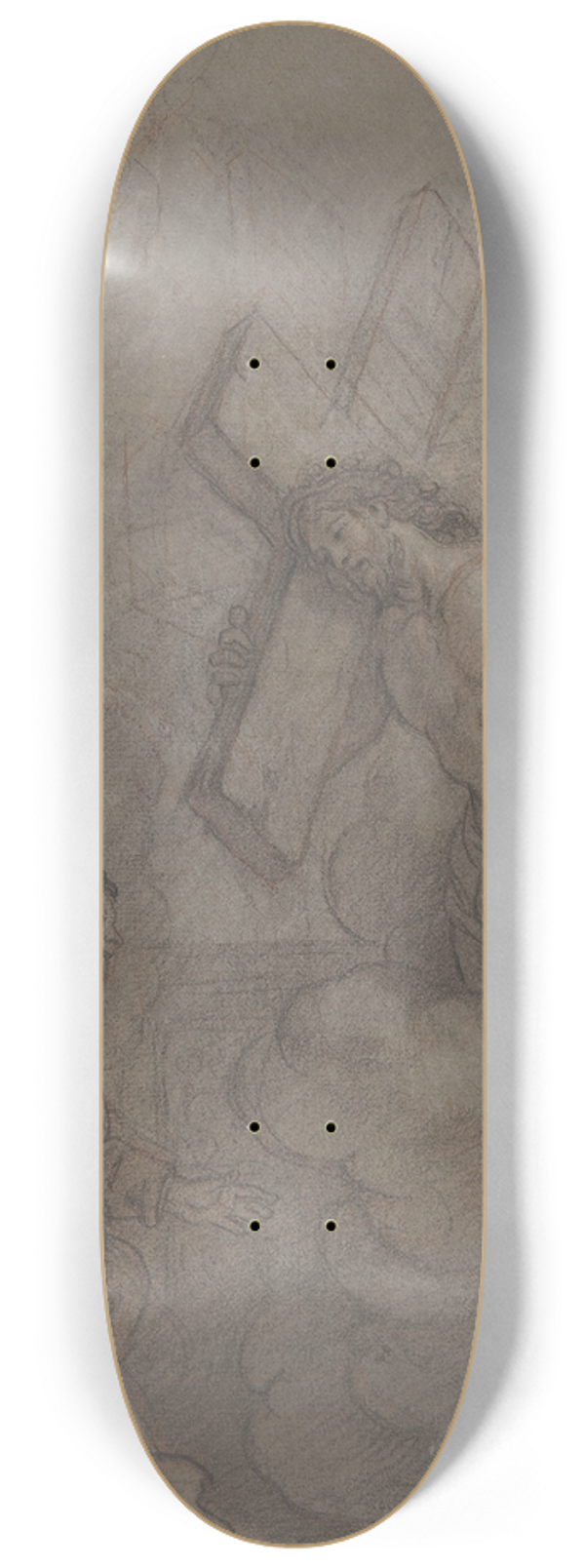 Charles De La Fosse - The Vision of St. John of the Cross 8.25 inch art skate deck