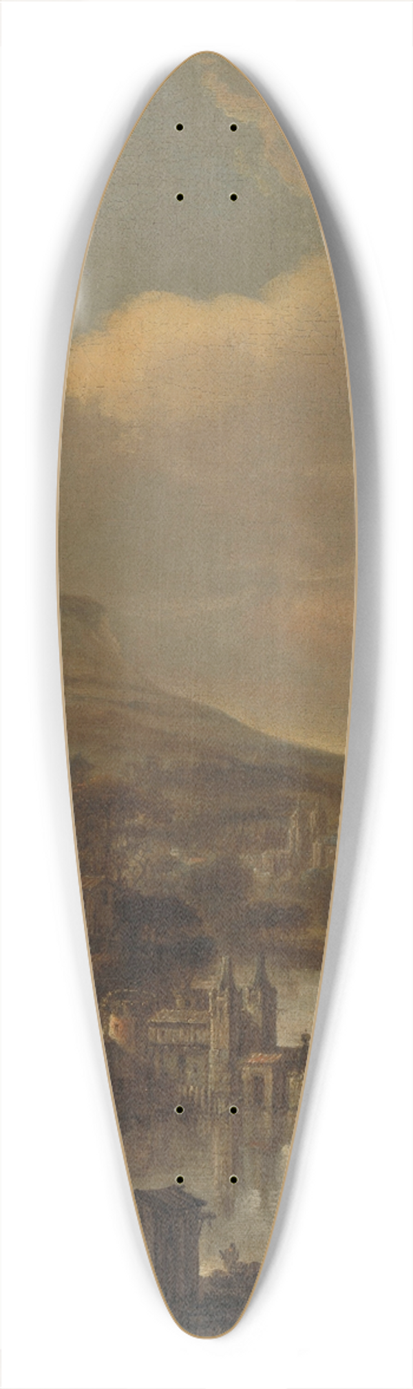 Jacob Willemsz. de Wet - River view 39.3 inch art pintail longboard deck