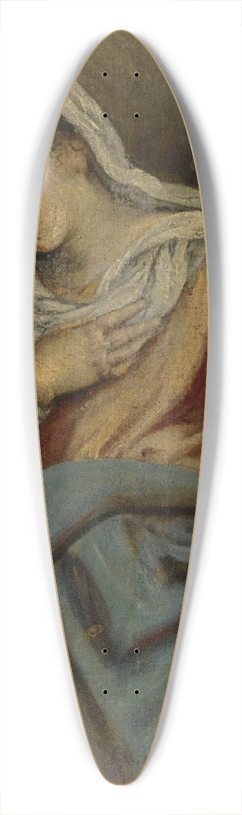 Jacopo Bassano - Virgin of the Annunciation 39.3 inch art pintail longboard deck