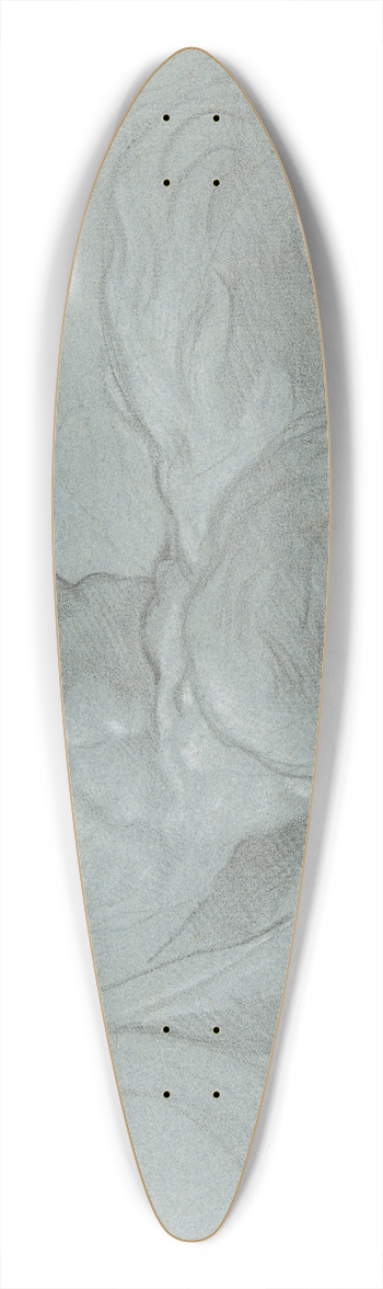 Jacopo Guarana - Satyr Reclining on a Ledge, Facing Right 39.3 inch art pintail longboard deck