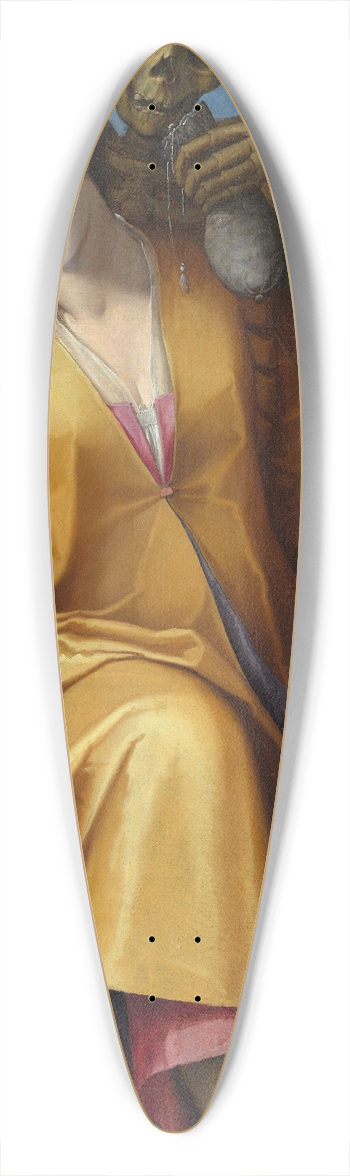Jacopo Ligozzi - Allegory of Avarice 39.3 inch art pintail longboard deck