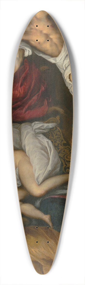 Jacopo Palma il Giovane - Venus and Mars 39.3 inch art pintail longboard deck