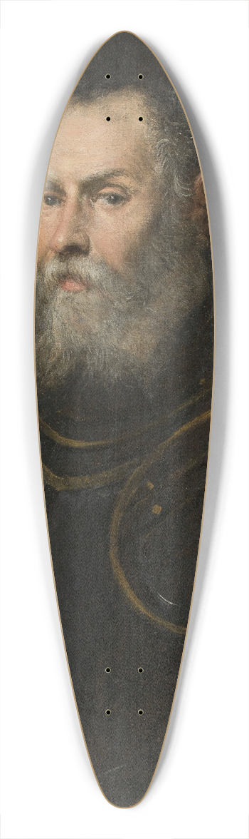 Jacopo Tintoretto - Portrait of a Venetian admiral 39.3 inch art pintail longboard deck