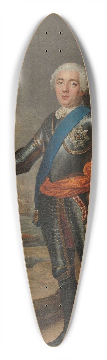 Jacques-Andr-Joseph Aved - Portrait of William IV 39.3 inch art pintail longboard deck