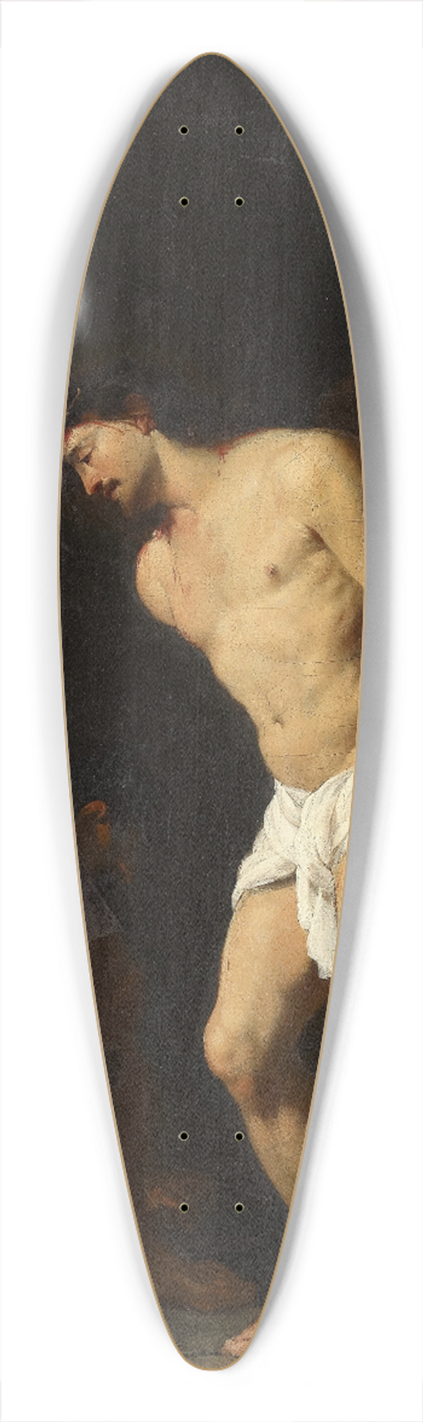Jacques Blanchard - Flagellation of Christ 39.3 inch art pintail longboard deck