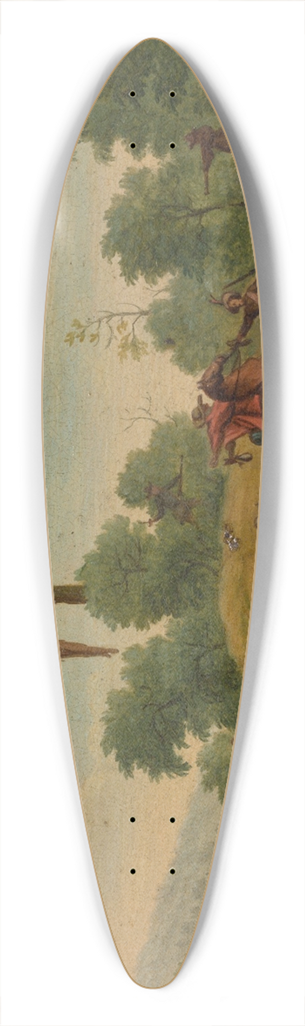 Jacques Callot - Horsemen Attacked by Robbers 39.3 inch art pintail longboard deck
