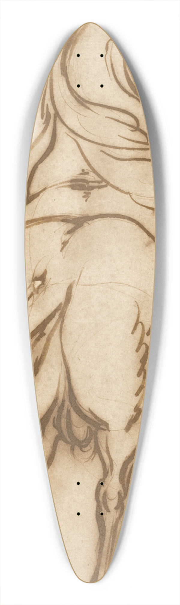 Jacques Callot - Study of a Rearing Horse 39.3 inch art pintail longboard deck