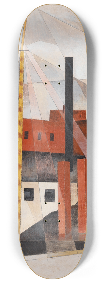 Charles Demuth - Piano Movers Holiday 8.25 inch art skate deck