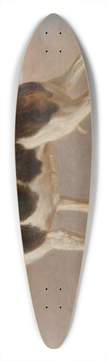 Jacques-Laurent Agasse - A Hunting Dog 39.3 inch art pintail longboard deck
