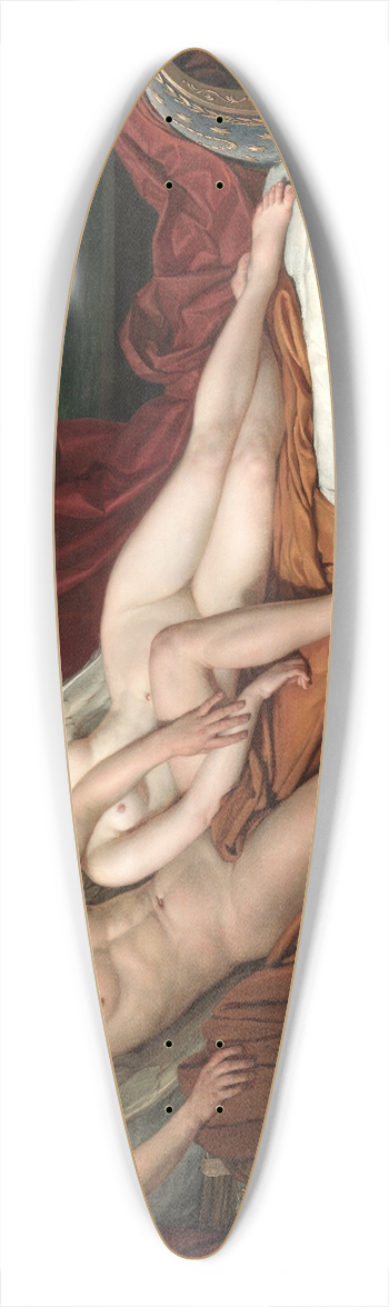 Jacques Louis David - Cupid and Psyche 39.3 inch art pintail longboard deck