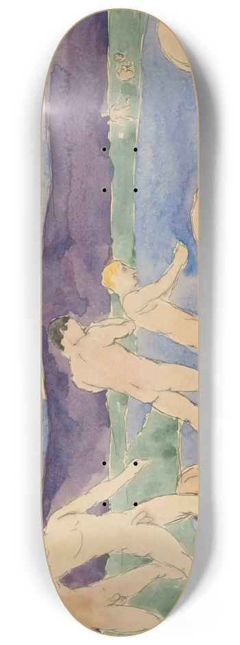 Charles Demuth - Twelve Nude Boys at theBeach 8.25 inch art skate deck