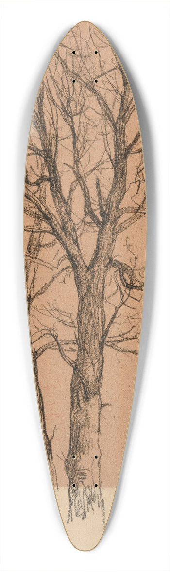 Jacques-Raymond Brascassat - tudes darbres, de personnage et de mouton 39.3 inch art pintail longboard deck