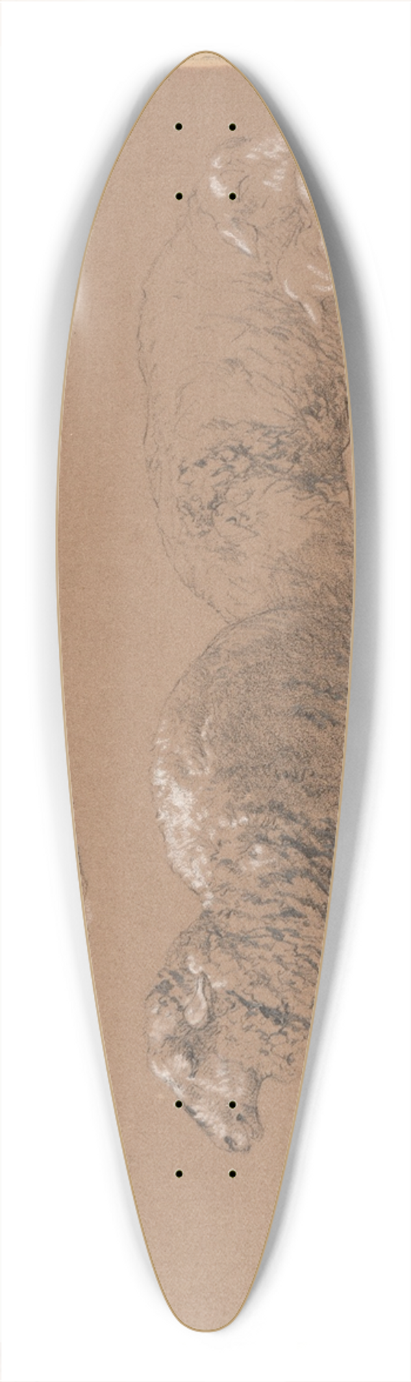Jacques-Raymond Brascassat - tudes de moutons couchs 39.3 inch art pintail longboard deck