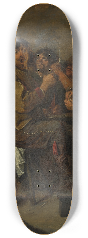 Adriaen Brouwer - The Smokers 8.25 inch art skate deck
