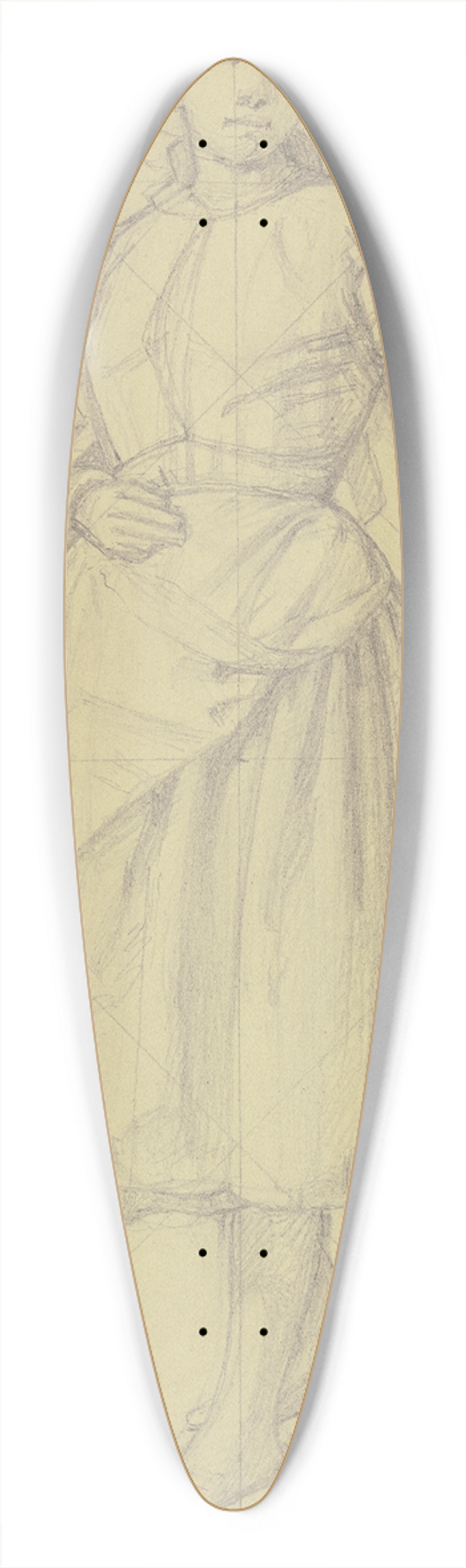 Jakob Becker - Farm girl 39.3 inch art pintail longboard deck