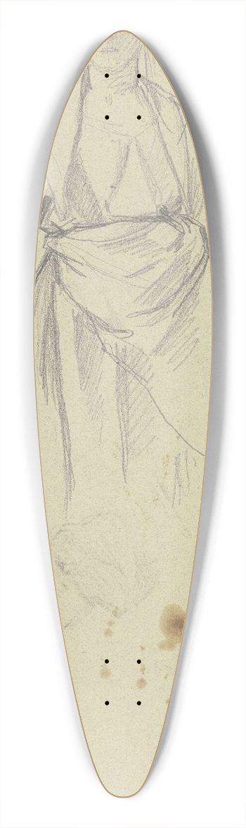 Jakob Becker - Farmwoman with headscarf 39.3 inch art pintail longboard deck